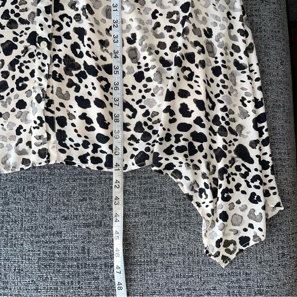 Lane Bryant Sleeveless Leopard Print Dress Asymmetrical Hem No Belt Size 18/20 - Picture 9 of 13